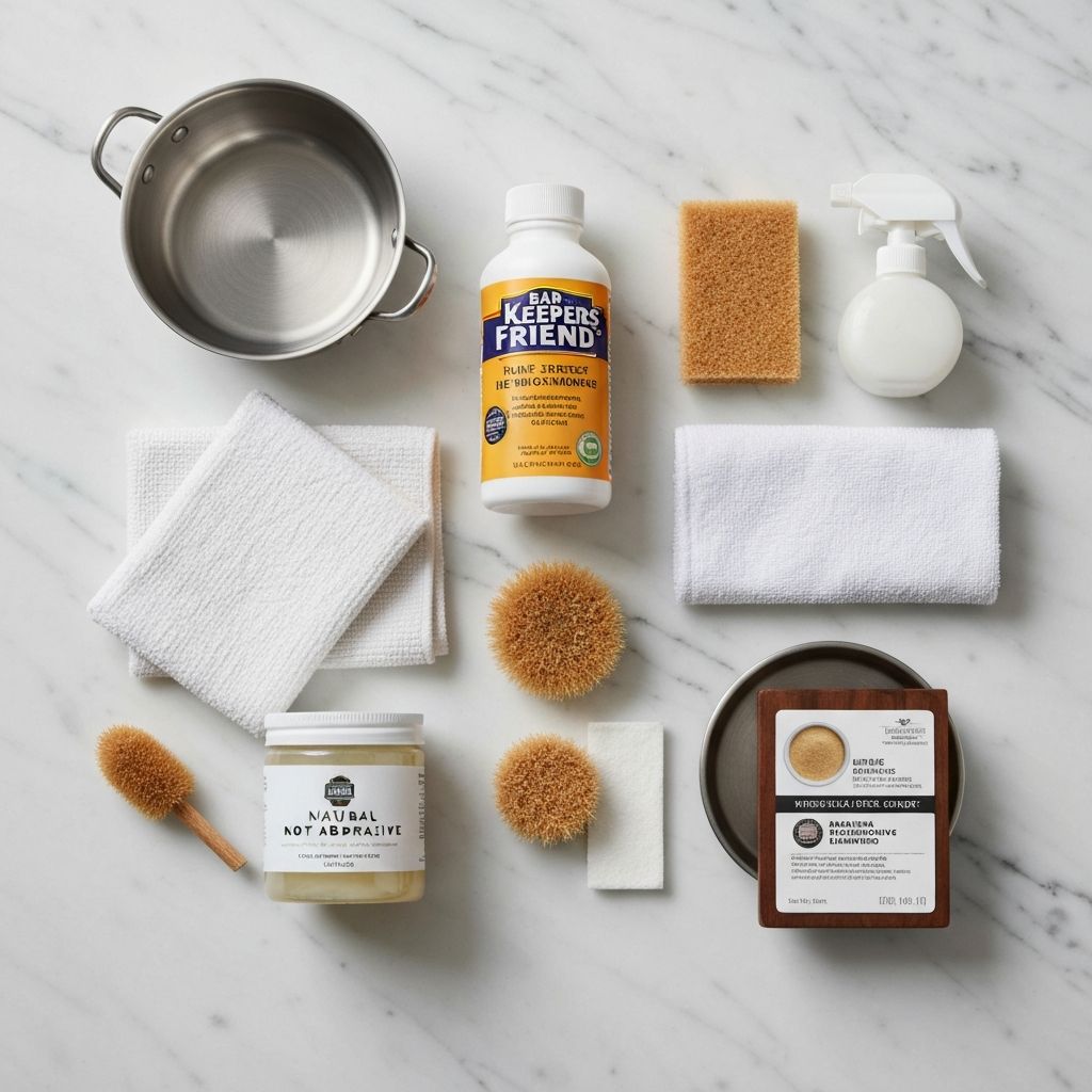 Stainless steel cookware maintenance essentials and cleaning products